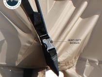 LD TACT - Bed Tent Full Size 6.5 Foot, Tan Body and Green Rainfly Overland Vehicle Systems