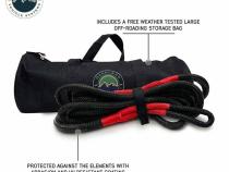 Brute Kinetic Recovery Rope 7/8 Inch x 20 Foot With Storage Bag Overland Vehicle Systems