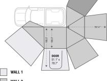 Nomadic Awning 270 Awning with Walls - Driver side Overland Vehicle Systems