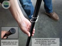 270 Degree Awning Free Standing - Nomadic 270 LT - Dark Gray Overland Vehicle Systems