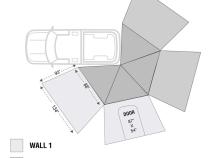 Freestanding 270 LT Degree Awnings With Walls Driver Side Overland Vehicle Systems