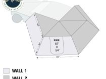 Awning Wall 2 Piece Kit for Passenger Side 270 Awning Wall Overland Vehicle Systems