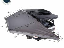 HD Nomadic 180 LTE - Awning, Grey Body, Green Trim and Black Travel Cover Overland Vehicle Systems