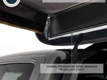 HD Nomadic 180 LTE - Awning, Grey Body, Green Trim and Black Travel Cover Overland Vehicle Systems