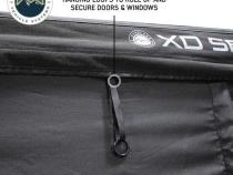 XD Nomadic 270 - Awning Wall 2 W/Black Out, Passenger Side, Black Body, Black Trim W/Storage Bag Overland Vehicle Systems