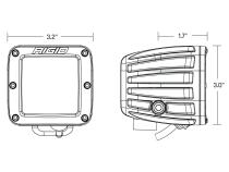 D-Series Spot with Amber PRO Lens Pair Rigid Industries