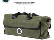 Organize With Overland Vehicle Systems Wax Canvas Small Duffle Bag Overland Vehicle Systems