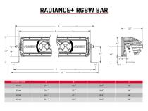 Radiance Plus 30 Inch RGBW Light Bar RIGID Industries