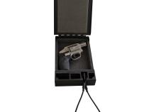 Portable Safe For Compact Pistols Universal Black Includes Security Cable Tuffy Security Products