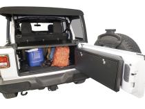 Deluxe Cargo Enclosure - 18-23 Wrangler JL {21-23 Exc. 4XE} 4-Door w/ OEM Subwoofer Black Tuffy Security Products