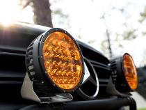 360-Series 9 Inch Off-Road Lamp Spot Beam Amber Lens Single Rigid Industries