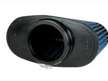 Pro 5 Air Filter Blue 3.5 Inch/ 4.0 Inch H x 8.75 Inch W/ 3.0 Inch H x 8.0 Inch W/ 6.0 Inch Oval Volant