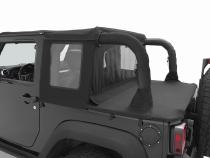 Jeep Wrangler Halftop Soft Tops For Jeep 2007-2018 Wrangler JK 2 Door Black Diamond Bestop