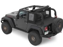 Jeep Wrangler Halftop Soft Tops For Jeep 2007-2018 Wrangler JK 2 Door Black Diamond Bestop