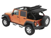 Supertop Ultra Squareback Soft Top For Jeep 2007-2018 Wrangler JK 4 Door Black Bestop