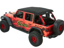 Trektop Ultra Jeep '18-26 Wrangler JL 4-Door Premium Black Twill Bestop