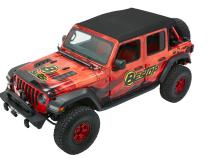 Trektop Ultra Jeep '18-26 Wrangler JL 4-Door Premium Black Twill Bestop