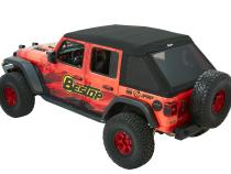 Trektop Ultra Jeep '18-26 Wrangler JL 4-Door Premium Black Twill Bestop