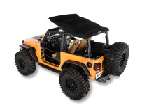 Trektop Glide 2-Door for JL Jeep 2018-26 Wrangler JL Black Diamond Bestop