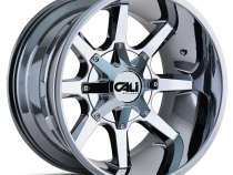 Cast Aluminum Wheels Busted 9100 CH 22x12 Chrome 6 On 135/6 On139.7 Bolt Pattern -44 Offset Cali Offroad Wheels