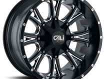Cast Aluminum Wheels Americana 9101 SB 20x10 Milled Spokes Satin Black 5 On 127/5 On139.7 Bolt Pattern -25 Offset Cali Offroad Wheels