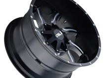 Cast Aluminum Wheels Twisted 9102 SB 20x14 Milled Spokes Satin Black 6 On 135/6 On139.7 Bolt Pattern -76 Offset Cali Offroad Wheels