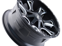 Cast Aluminum Wheels Anarchy 9103 SB 20x9 Milled Spokes Satin Black 5 On 127/5 On139.7 Bolt Pattern 0 Offset Cali Offroad Wheels