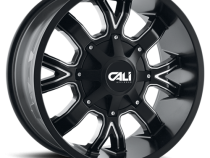 Cast Aluminum Wheels Dirty 9104 SB 22x14 Milled Spokes Satin Black 6 On 135/6 On139.7 Bolt Pattern -76 Offset Cali Offroad Wheels