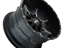 Cast Aluminum Wheels Obnoxious 9107 SB 24x12 Milled Spokes Satin Black 6 On 135/6 On139.7 Bolt Pattern -44 Offset Cali Offroad Wheels