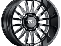 Cast Aluminum Wheels Summit 9110 GB-M 24x14 Milled Spokes Gloss Black 5 On 127 Bolt Pattern -76 Offset Cali Offroad Wheels