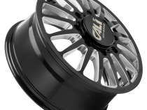 Dually Wheels Summit Dually 9110D GB 22x8.25 Milled Spokes Gloss Black 8 On 165.1 Bolt Pattern 115 Offset Cali Offroad Wheels