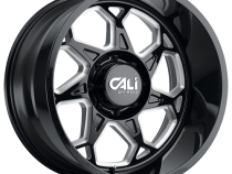 Cast Aluminum Wheels Sevenfold 9111 GB 20x9 Milled Spokes Gloss Black 6 On 135 Bolt Pattern 0 Offset Cali Offroad Wheels