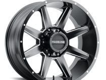 Aluminum Wheels 20x10 Stryker 954M Milled-Dimples Satin Black -19 Offset 5 on 127 Bolt Pattern 78.1 Bore Raceline