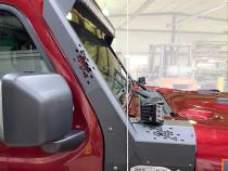 JL / JT Lower Larger Cowl LED Light Pod Brackets and Upper Bar Brackets Rock Slide Engineering