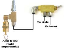 Pneumatic Air Toggle Switches for Air Lockers Single Axle 5mm Power Tank
