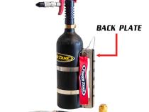 Fire Extinguisher Back Plate Black Power Tank