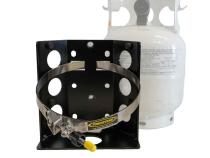 Propane Tank Bracket 5 Lb Manchester 1.2 Gallon LP Bottle 8 Inch Diameter Power Tank