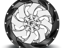 Aluminum Wheels 20X10 Cleaver D240 6 On 135/6 On 139.7 Chrome/Gloss Black Lip 106.1 Bore -19 Offset 8 Spoke Fuel Off Road Wheels