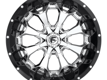 Aluminum Wheels 20X10 Assault D246 6 On 135/6 On 139.7 Chrome/Gloss Black Lip 106.1 Bore -18 Offset 8 Spoke Fuel Off Road Wheels