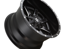 Aluminum Wheels 22X10 Maverick D538 5 On 127/5 On 135 Black Milled 87.1 Bore -24 Offset Fuel Off Road Wheels