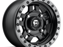 Aluminum Wheels 15X7 Anza UTV D557 4 On 136 Matte Black Beadlock 110.2 Bore 13 Offset 5 Spoke Fuel Off Road Wheels