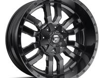 Aluminum Wheels 18X8 Sledge D596 5 On 110/5 On 127 Matte Black/Gloss Black Lip 72.56 Bore 35 Offset Fuel Off Road Wheels