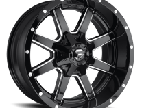 Aluminum Wheels 22X12 Maverick D610 5 On 114.3/5 On 127 Gloss Black/Milled 78.1 Bore -44 Offset Fuel Off Road Wheels