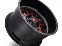 Aluminum Wheels 18X9 Stroke D612 5 On 114.3/5 On 127 Gloss Red/Milled 78.1 Bore 1 Offset Fuel Off Road Wheels