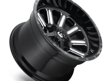 Aluminum Wheels 17X9 Hardline D620 5 On 114.3/5 On 127 Gloss Black/Milled 78.1 Bore 1 Offset Fuel Off Road Wheels