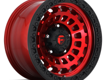 Aluminum Wheels 20X9 Zephyr D632 5 On 127 Candy Red W/Matte Black Ring 71.6 Bore 1 Offset Fuel Off Road Wheels