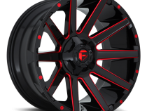 Aluminum Wheels 22X10 Contra D643 5 On 114.3/5 On 127 Gloss Red/Milled 78.1 Bore -18 Offset Multi Spoke Fuel Off Road Wheels