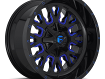 Aluminum Wheels 20X12 Stroke D645 5 On 114.3/5 On 127 Gloss Blue/Milled 78.1 Bore -43 Offset Fuel Off Road Wheels