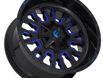 Aluminum Wheels 20X9 Stroke D645 5 On 114.3/5 On 127 Gloss Blue/Milled 78.1 Bore 1 Offset Fuel Off Road Wheels