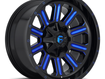 Aluminum Wheels 20X10 Hardline D646 5 On 114.3/5 On 127 Gloss Black/Candy Blue 78.1 Bore -18 Offset Fuel Off Road Wheels